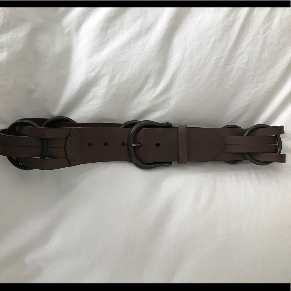BCBG Brown Belt w/ Ring Detail